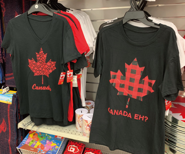 カナダ,国旗,Tシャツ,100円ショップ